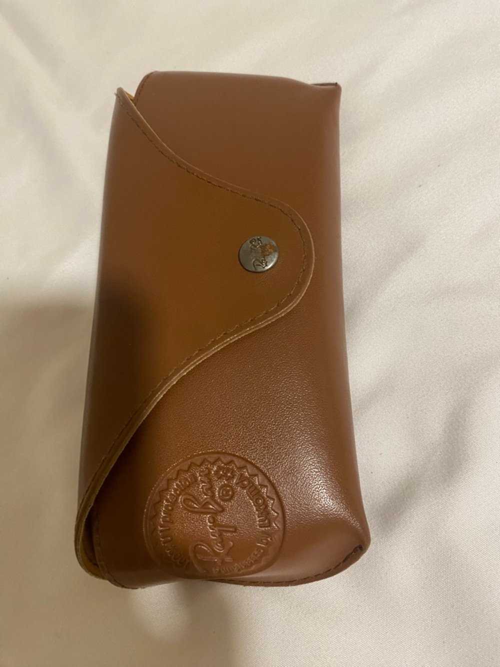 Ray-Ban Brown Leather Toiletry / Sunglasses Case (glasses not included)
